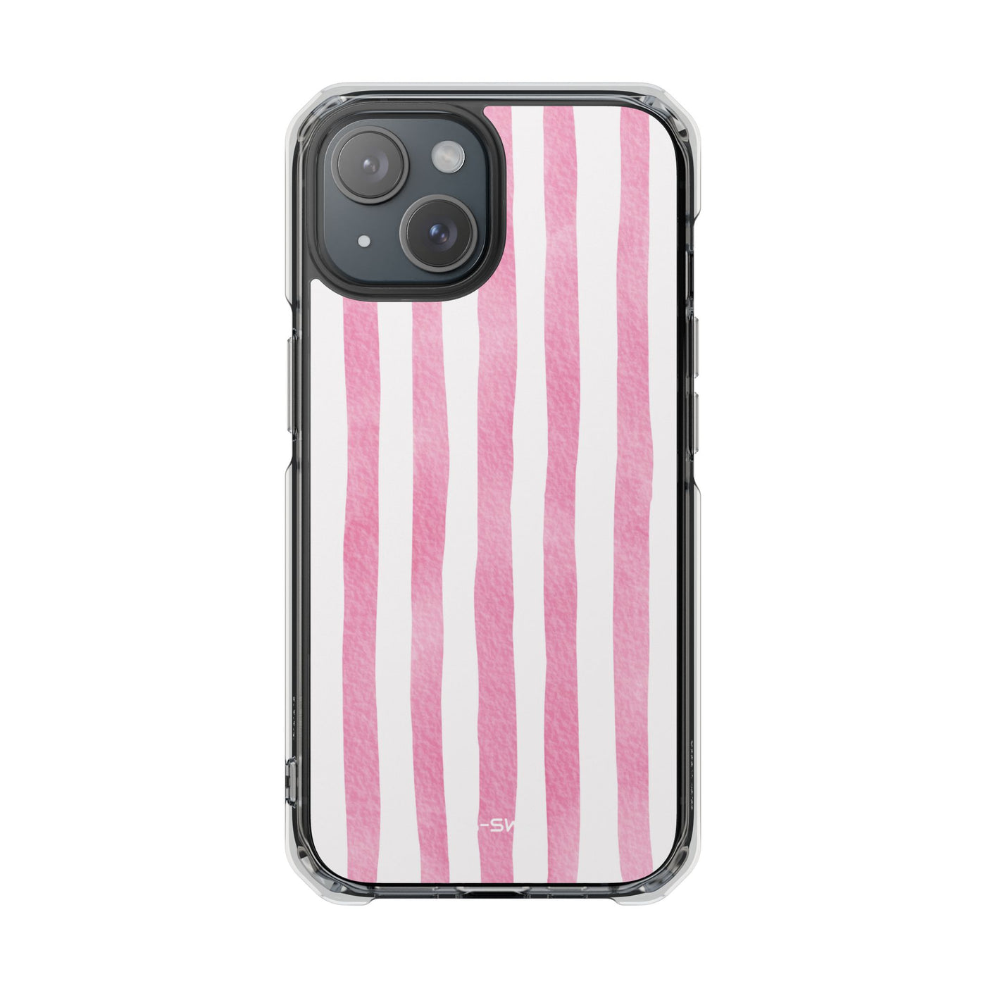 Pink Watercolor Stripes iPhone Case - Impact