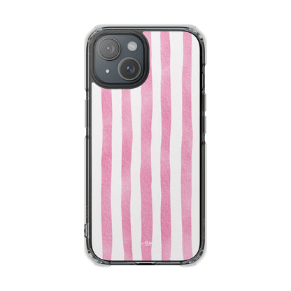 Pink Watercolor Stripes iPhone Case - Impact