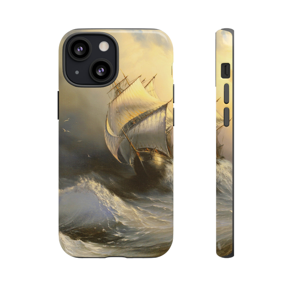 Oil painting - Ancient sailing vessel - Protective Phone Case