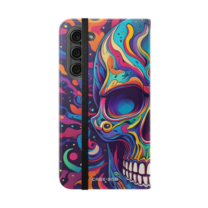 Psychedelic Skull - Samsung S23+ Case - Wallet