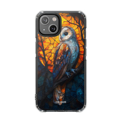 Owl Gazes Moonlight iPhone Case - Impact