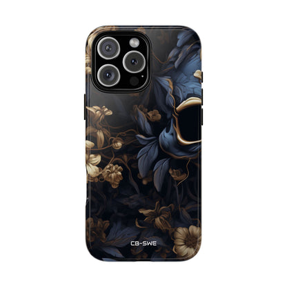 Gothic Floral Skull - iPhone Case