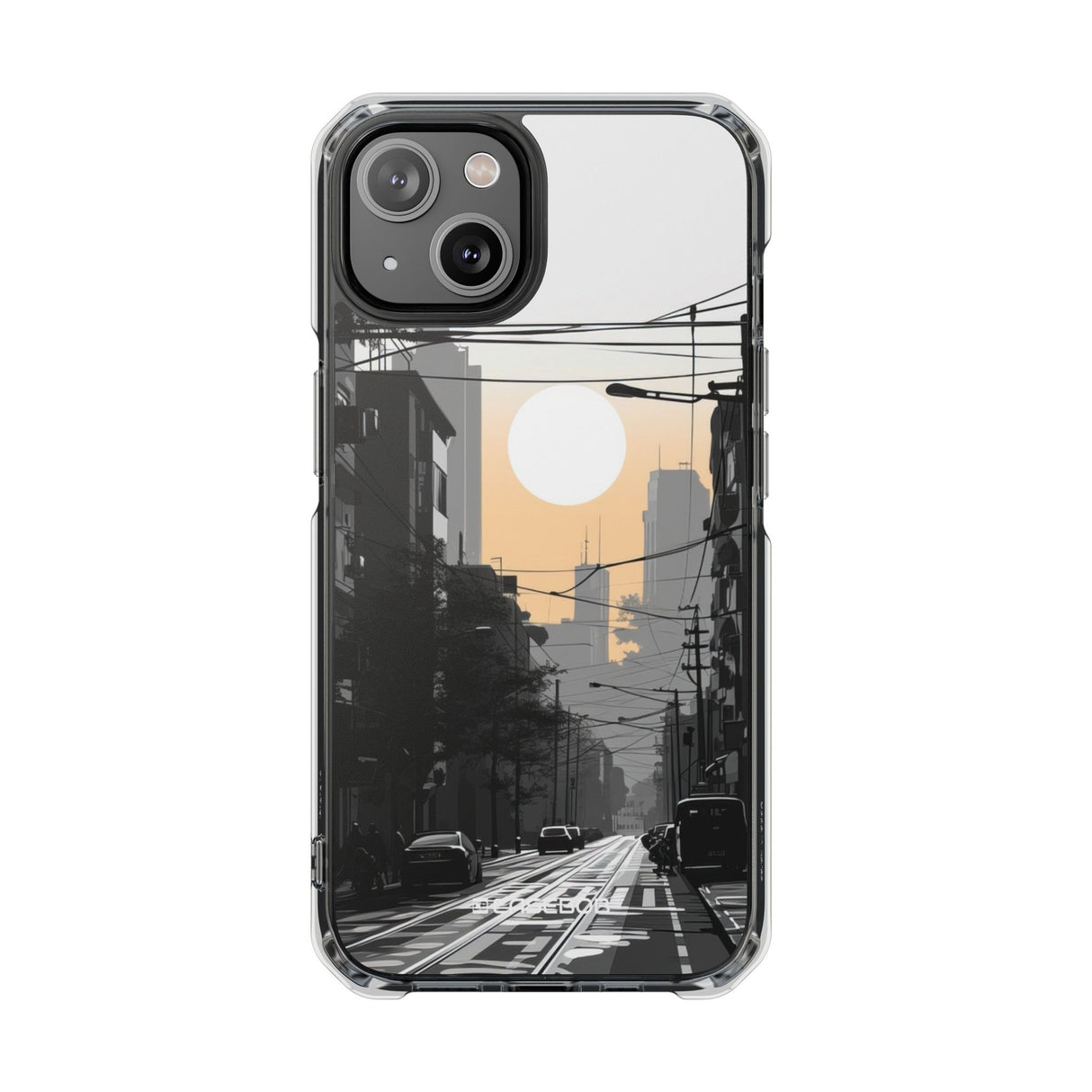 Urban Serenity Glow – Handyhülle für iPhone (Clear Impact – Magnetisch)