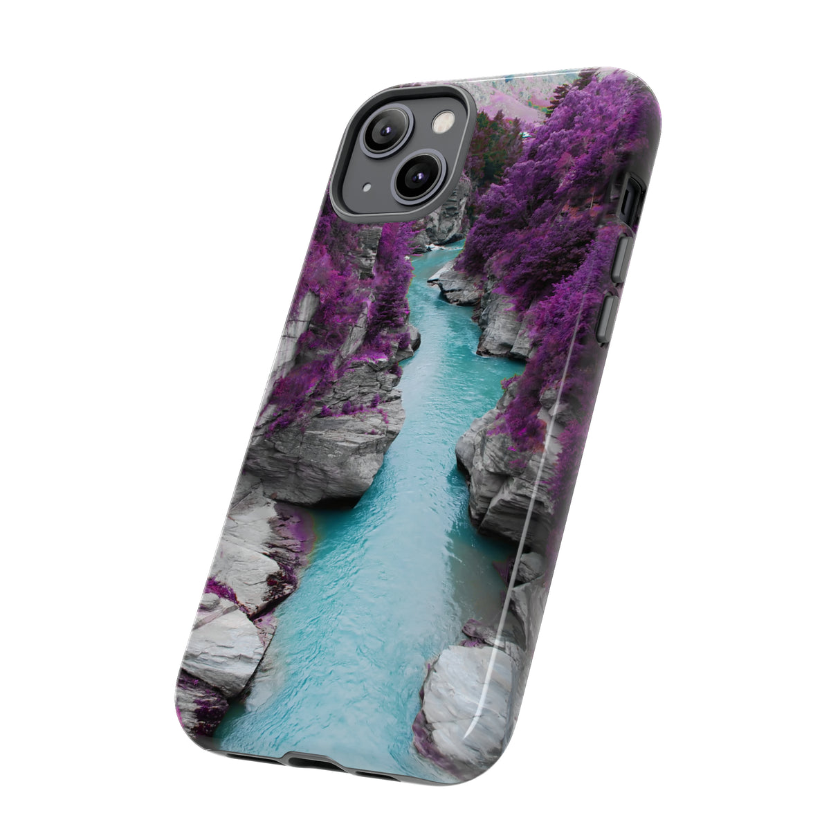 Purple Pine Forest - Protective Phone Case