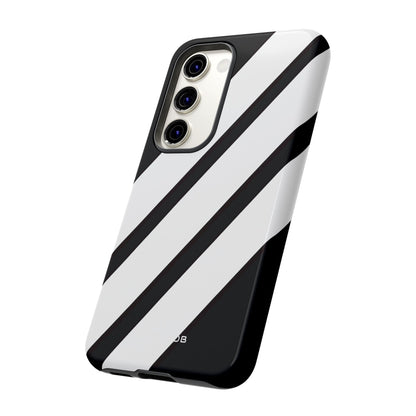 Diagonal Bands Noir Samsung S23 Case - Tough