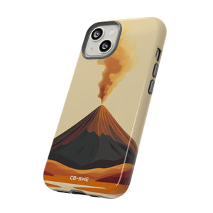 Volcano Erupts Brightly - iPhone Case