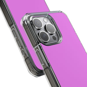 Violett | Handyhülle für iPhone (Clear Impact Case - Magnetisch) 