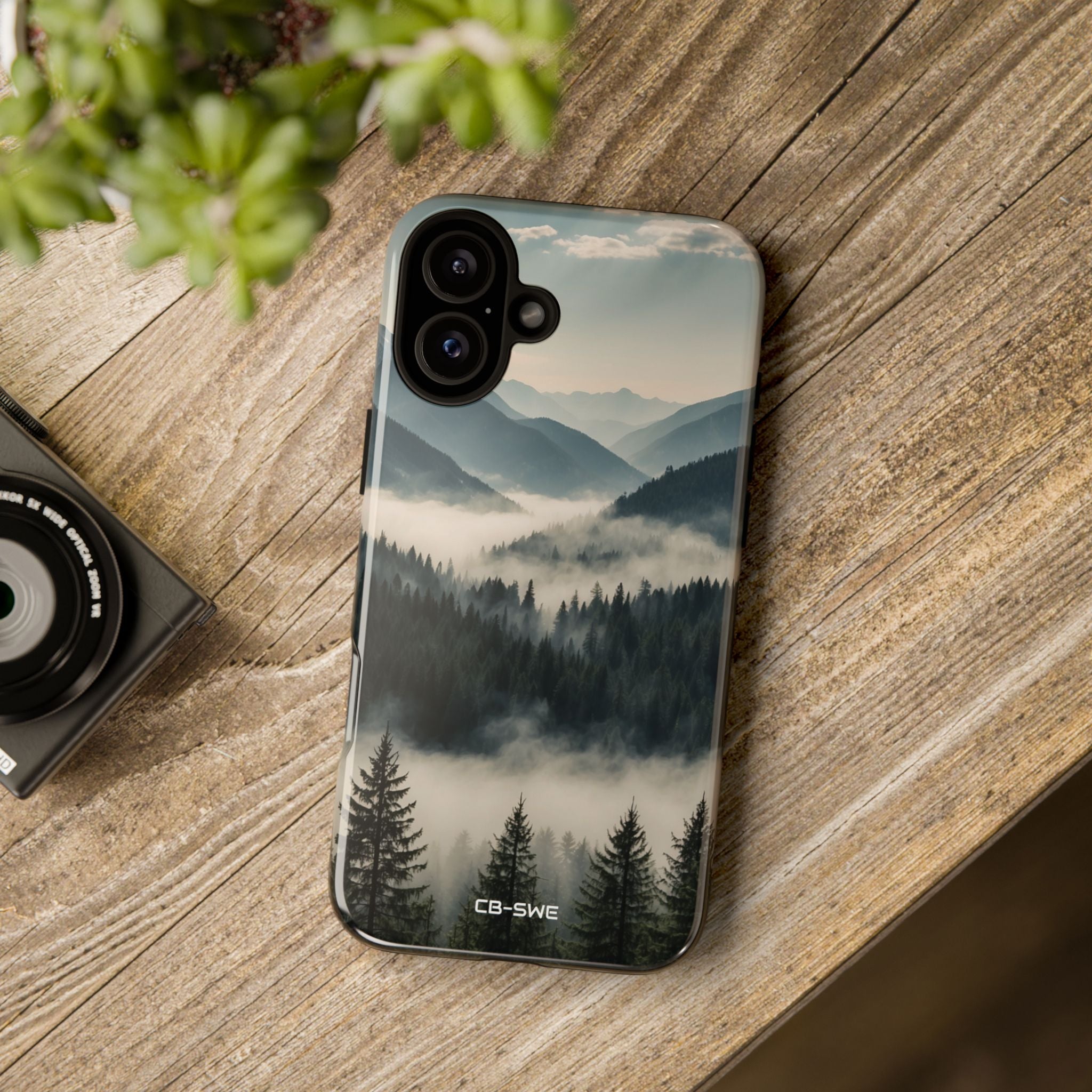 Misty Forest Embrace - iPhone Case