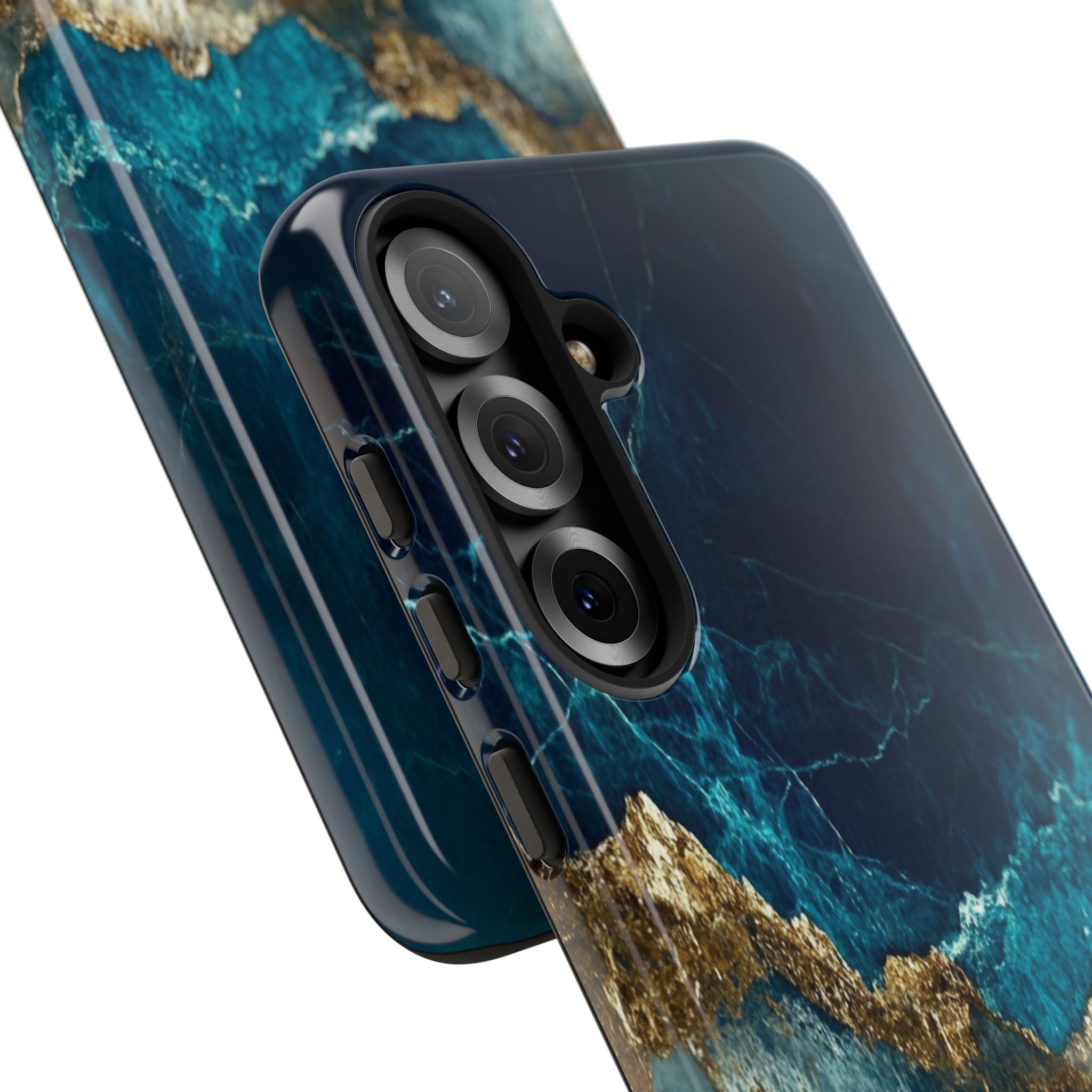 Jagged Gold Split Samsung S25 Plus Case - Tough