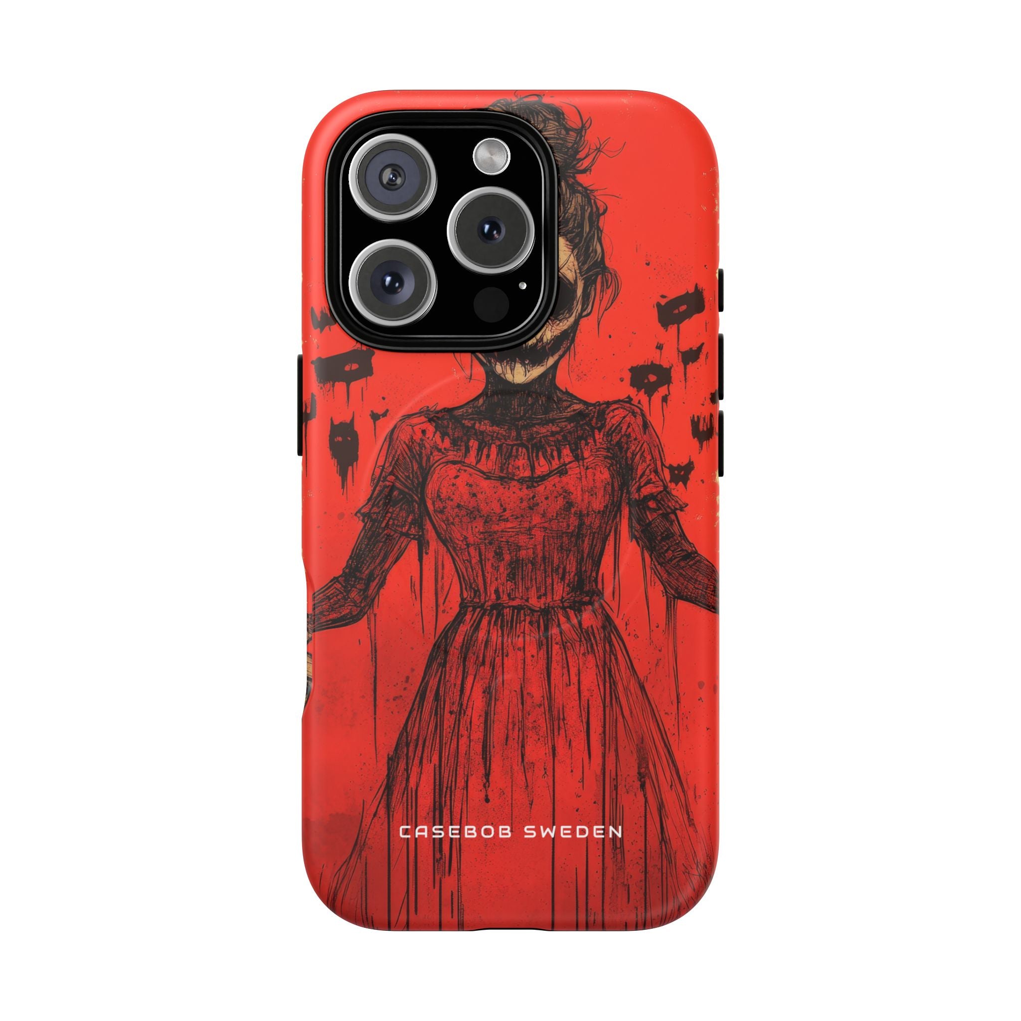 Haunting Scarlet Descent iPhone 16 | Tough+ Phone Case