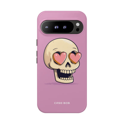 Heart Eyed Skull Google Pixel 9 Pro XL Case - Tough