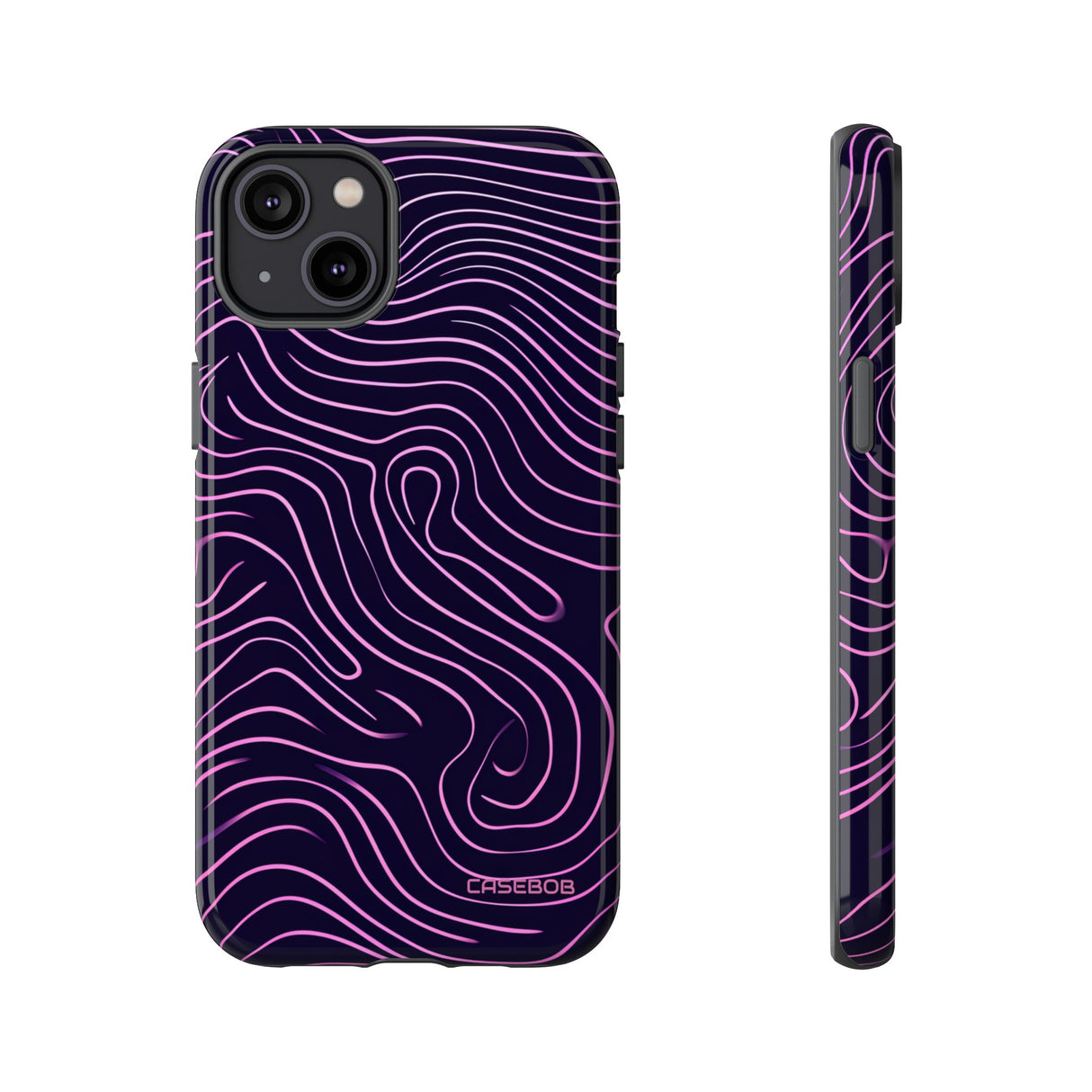 Purple Line Minimalism - Protective Phone Case