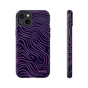 Purple Line Minimalism - Protective Phone Case