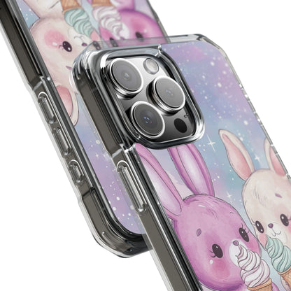 Rabbits Enjoy Ice Cream iPhone Case - Impact