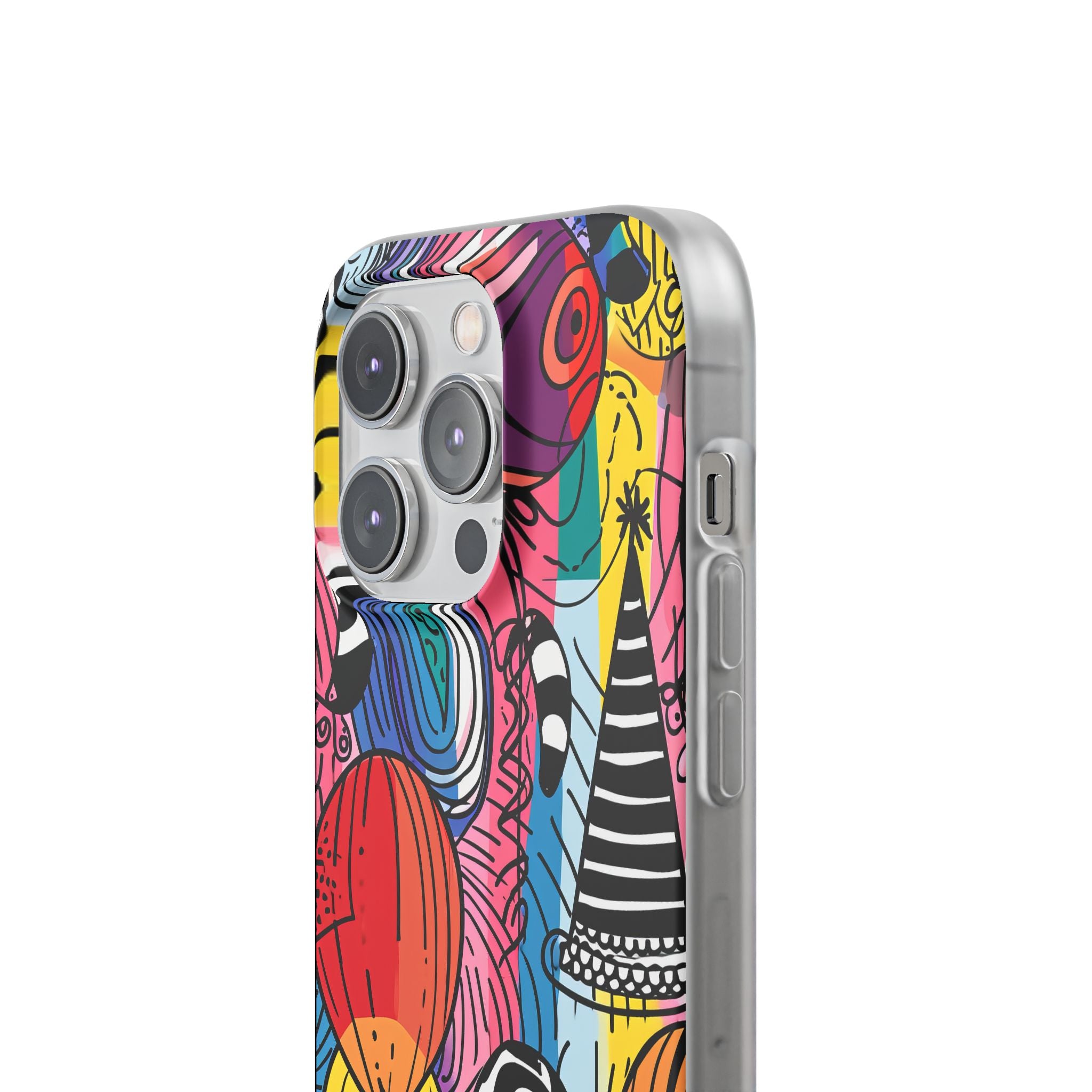 Vibrant Party Whimsy | Flexible Phone Case for iPhone