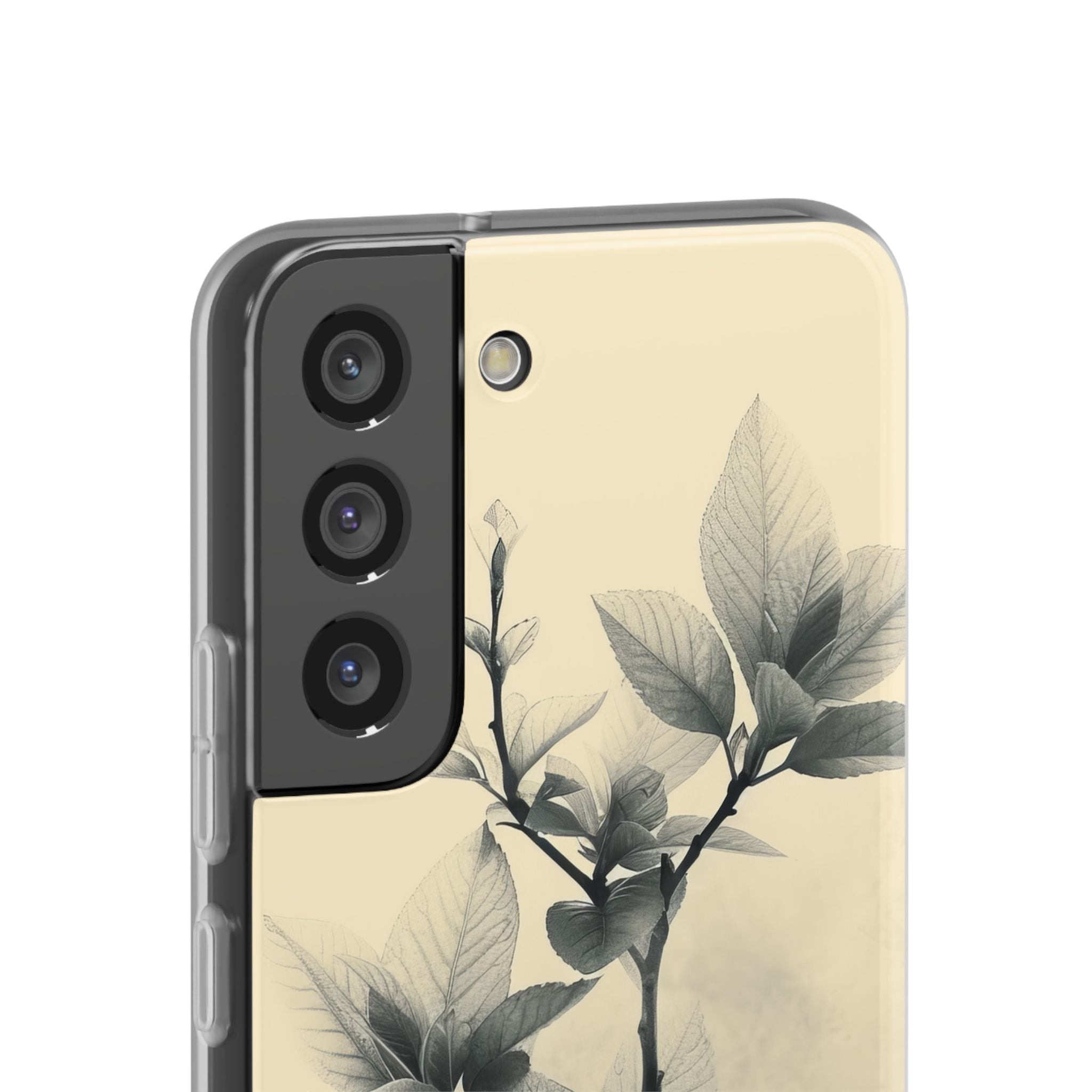 Beige Branch Art - Flexi Samsung S22 Phone Case