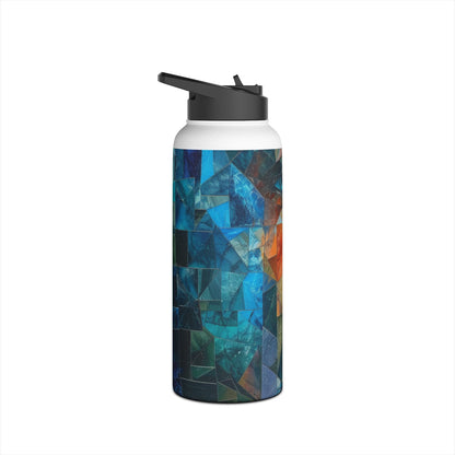 Mosaic Gaze Blue - Stainless Steel Water Bottle