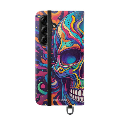 Psychedelic Skull - Samsung S25 Case - Lompakkokotelo