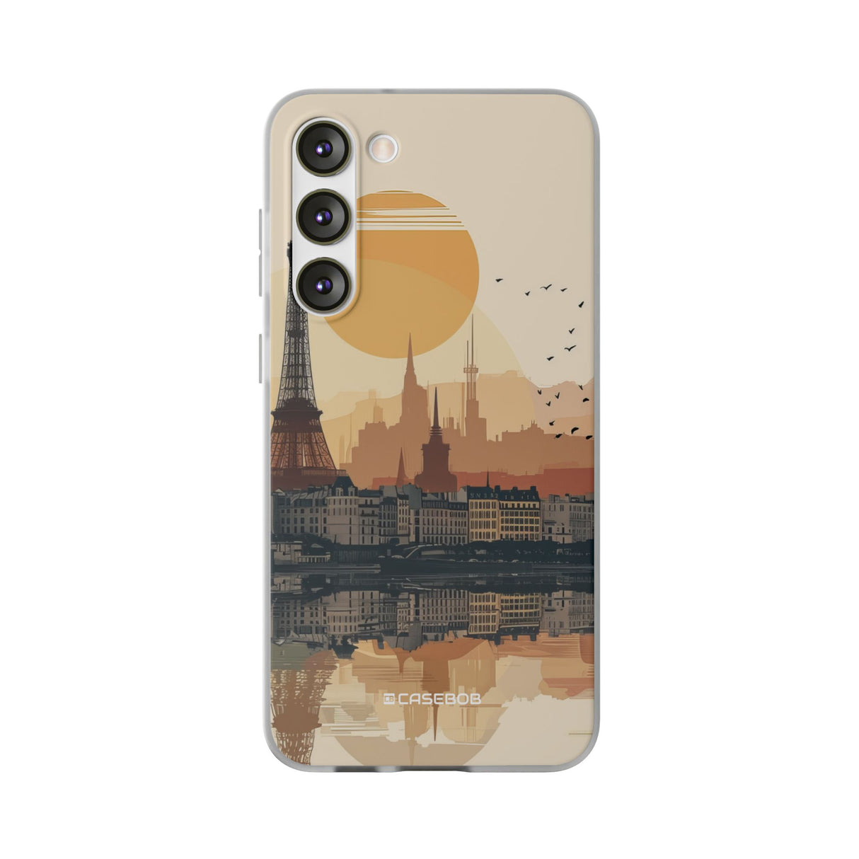 Parisian Sunset Serenity | Flexible Phone Case for Samsung Galaxy