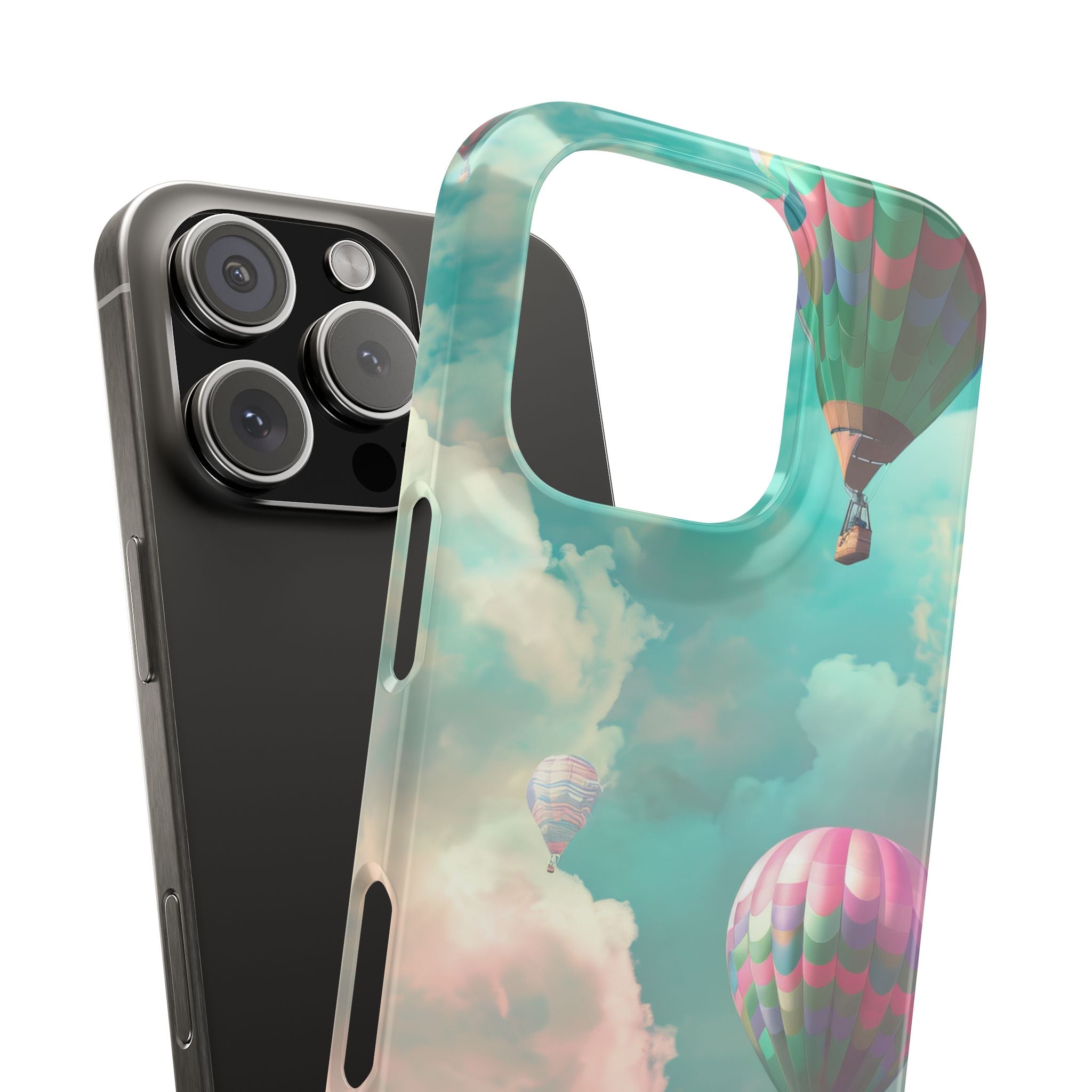 Pastel Balloon Adventure - Slim iPhone 16 Phone Case