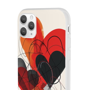 Fiery Hearts | Flexible Phone Case for iPhone