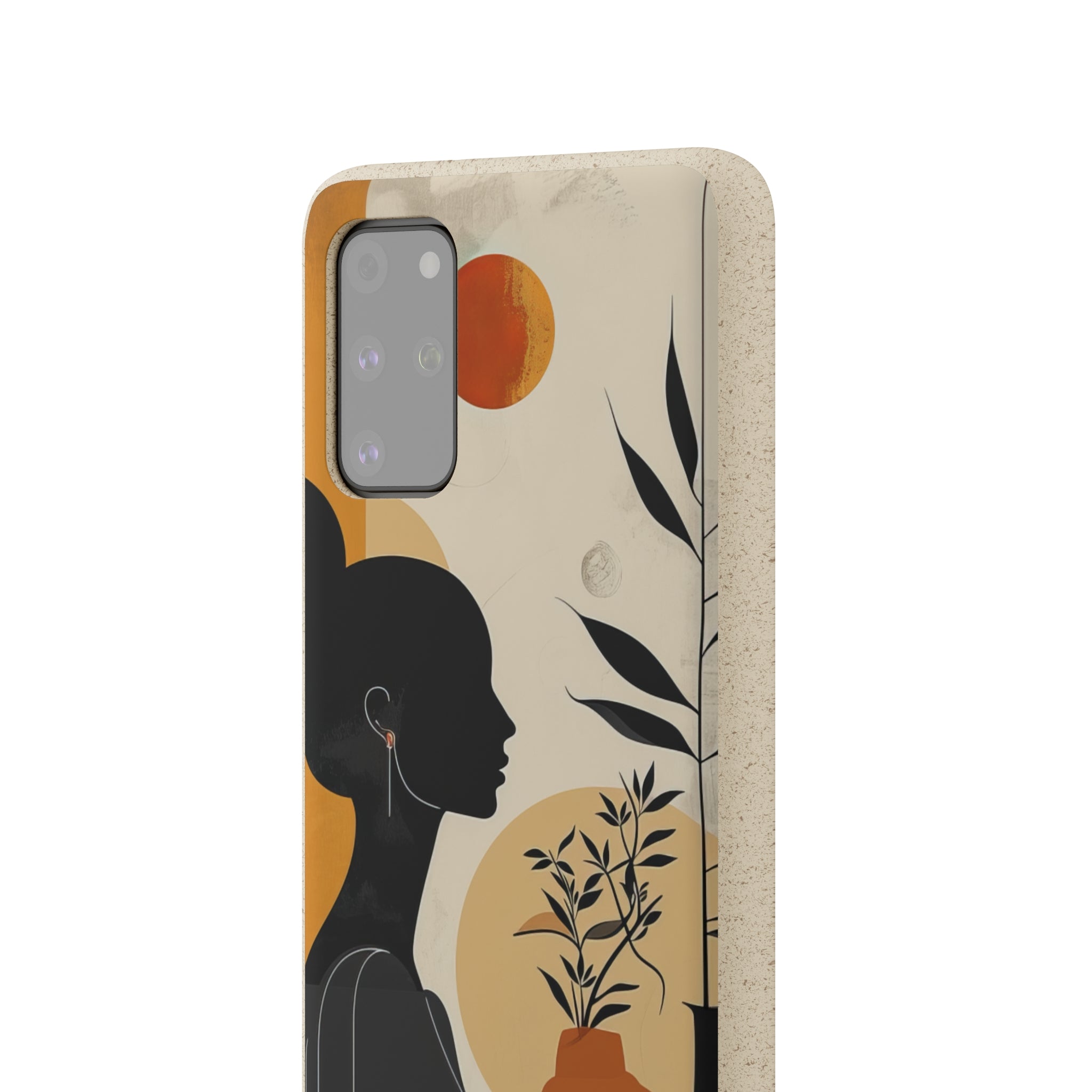 Modern Silhouette Tranquility | Biodegradable Phone Case