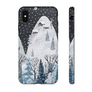 Cute Winter Landscape - Protective Phone Case