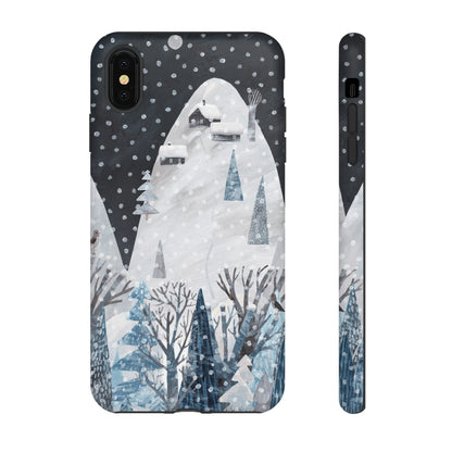 Cute Winter Landscape - Protective Phone Case