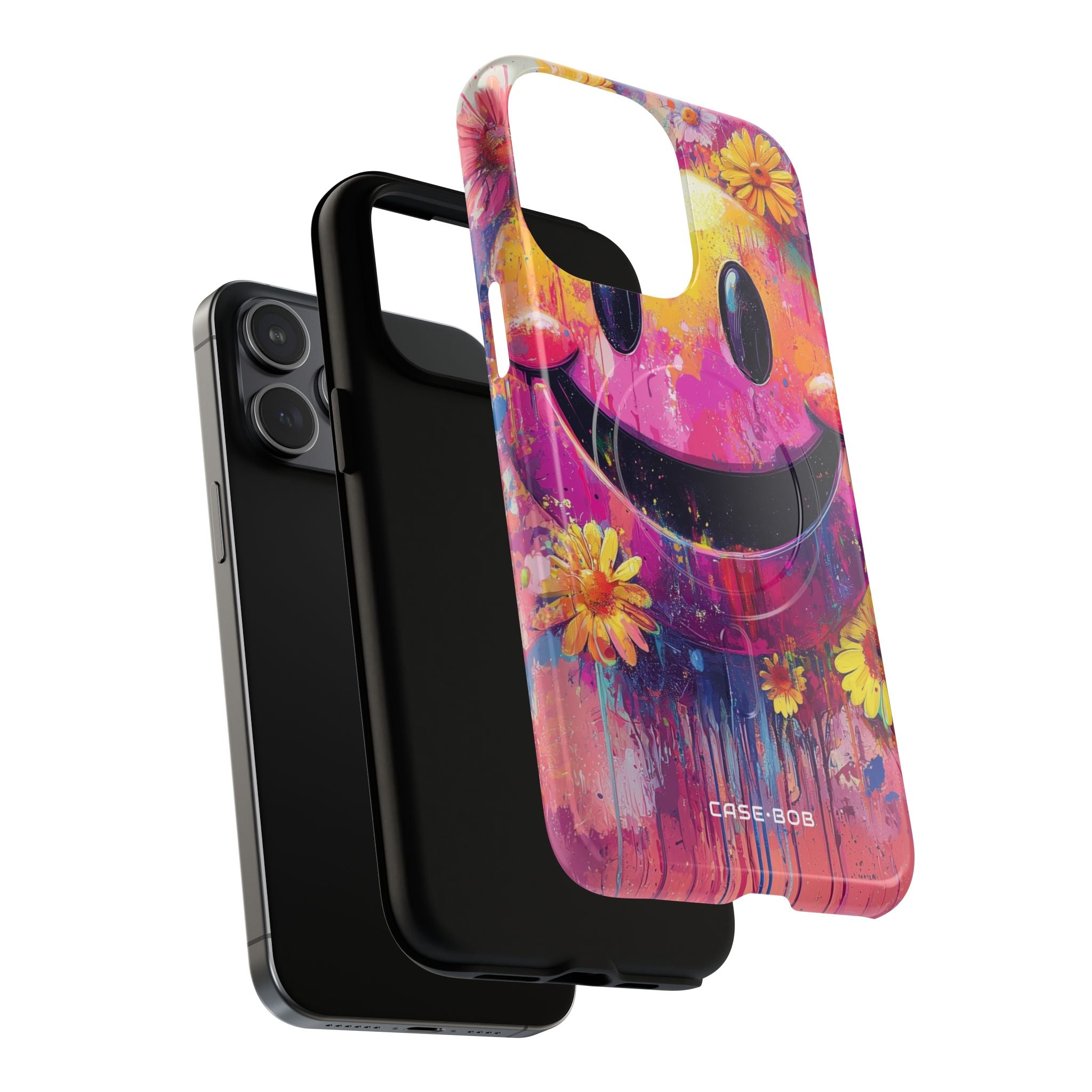 Smiley Bloom iPhone 15 Pro Max Case - Tough+