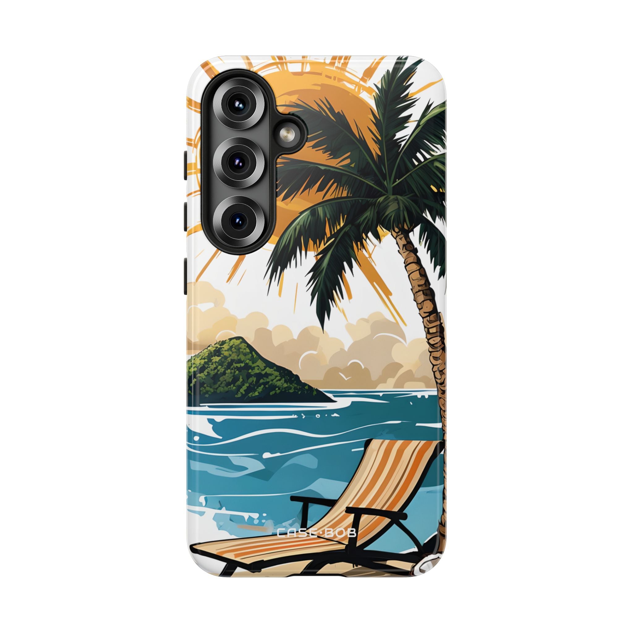 Sunny Palm Breeze Samsung S25 Case - Tough