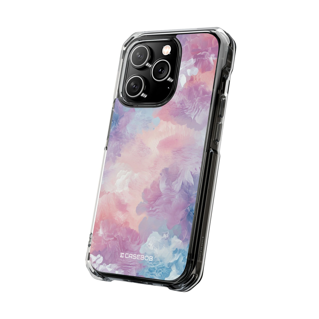 Pastellfarbenes Muster | Handyhülle für iPhone (Clear Impact Case – magnetisch)