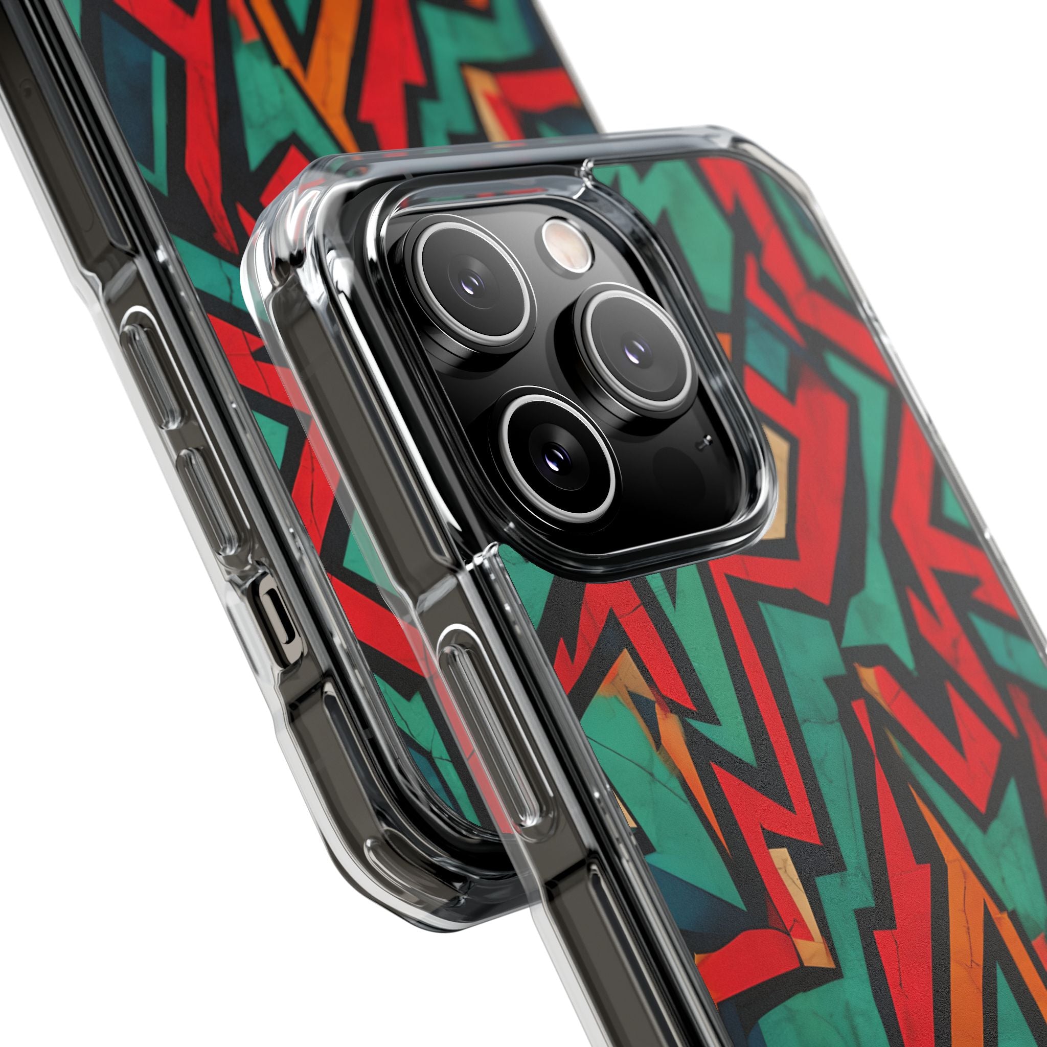 Vivid Geometry Dance iPhone Case - Impact