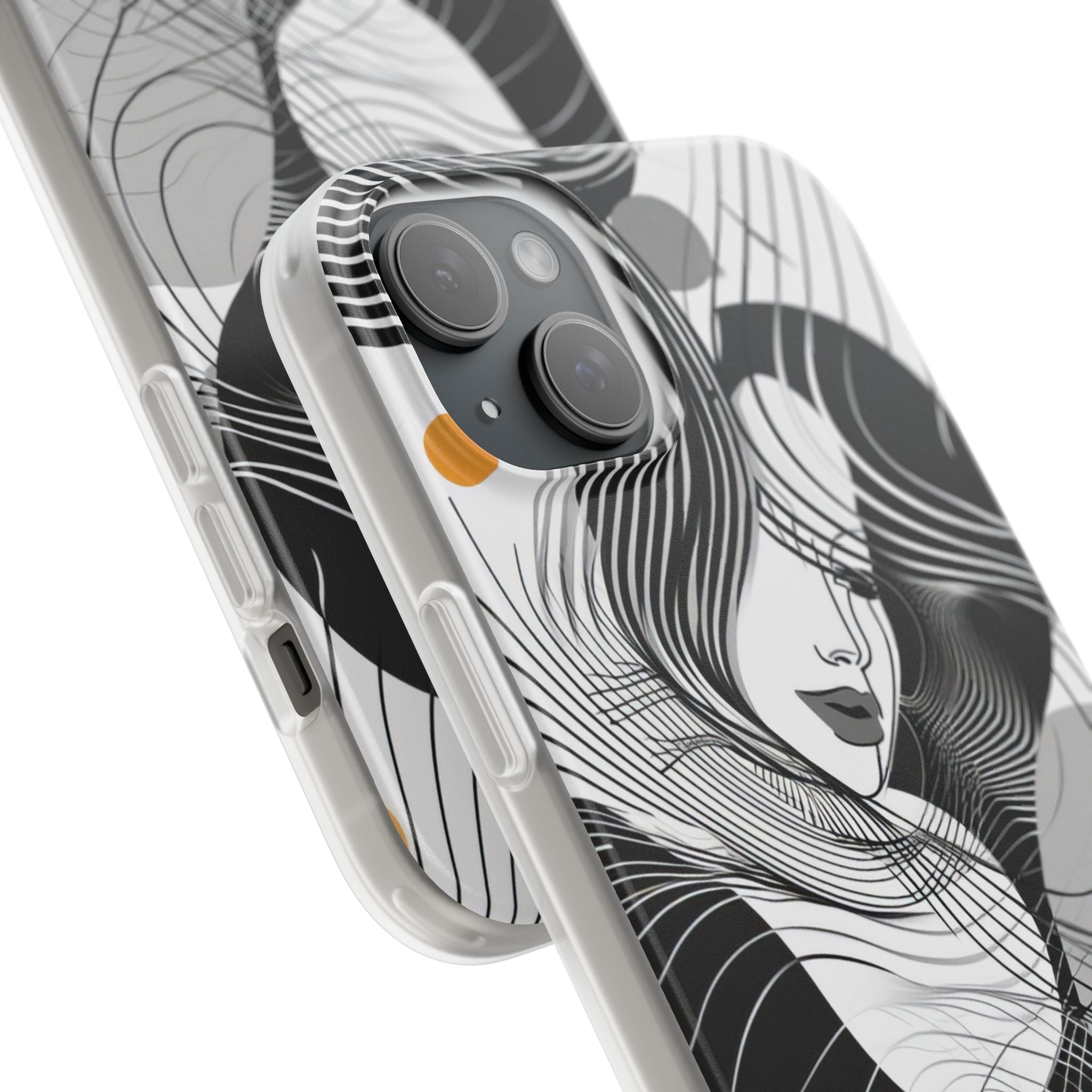 Fluid Noir Rhythm | Flexible Phone Case for iPhone