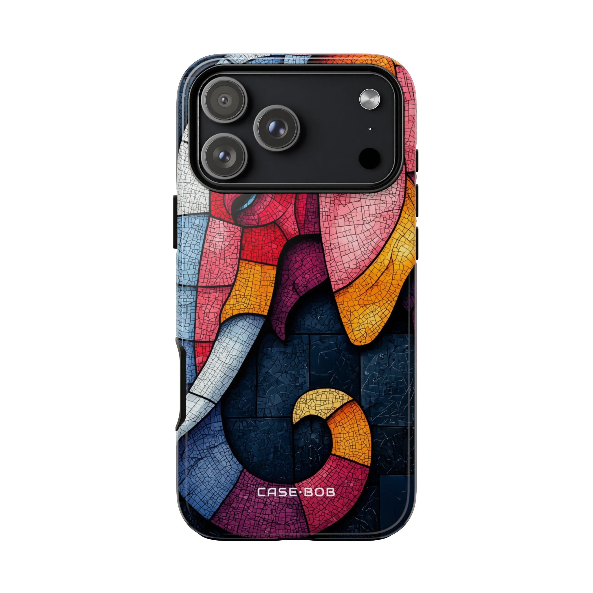 Elephant Mosaic iPhone 17 Pro Max Case - Tough
