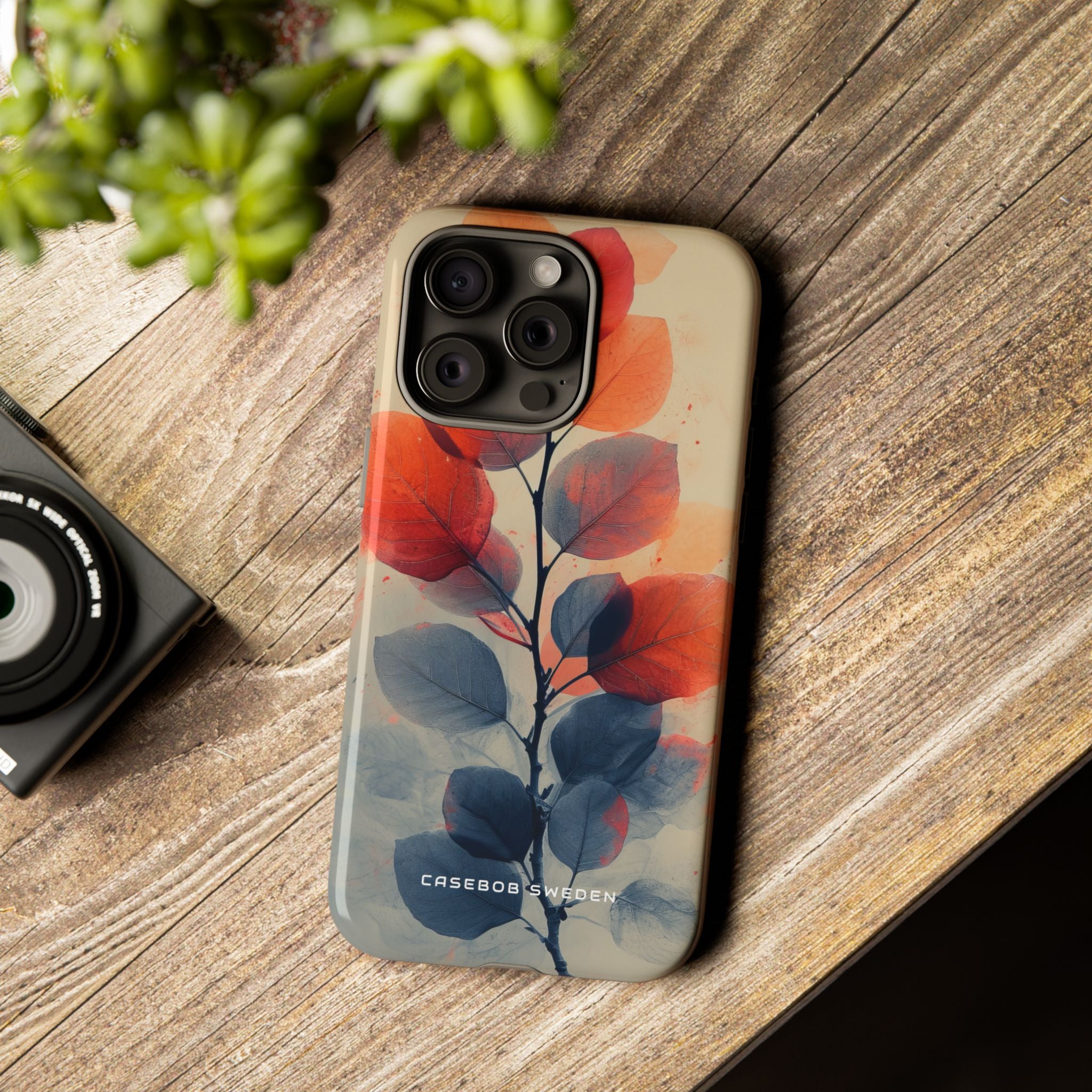 Ethereal Leaf Harmony iPhone 15 - Tough Phone Case