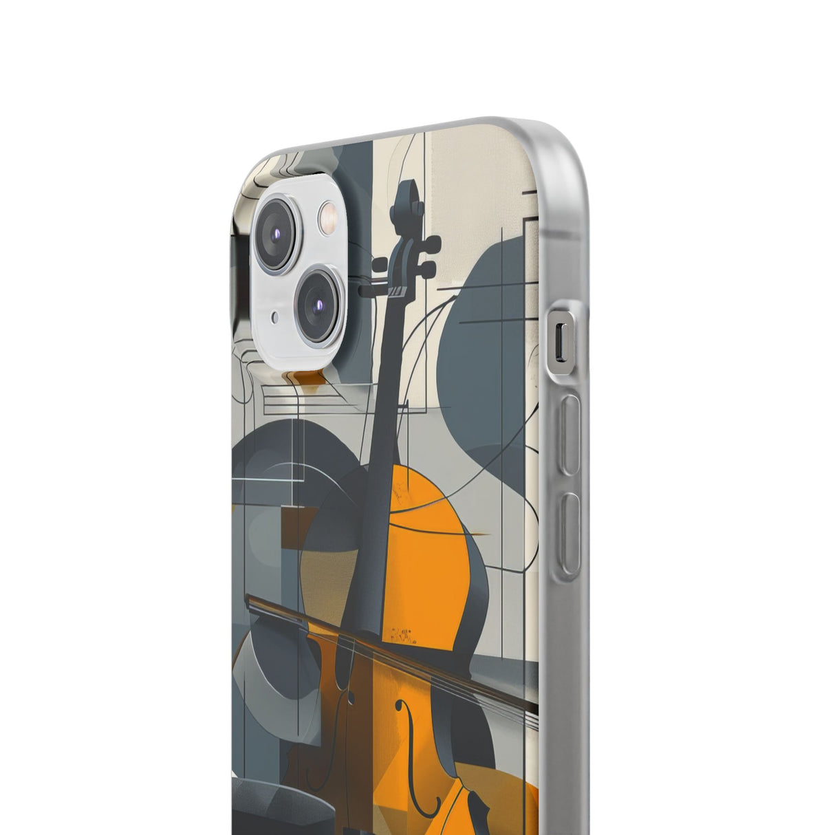 Cello-Abstraktion | Flexible Handyhülle für iPhone