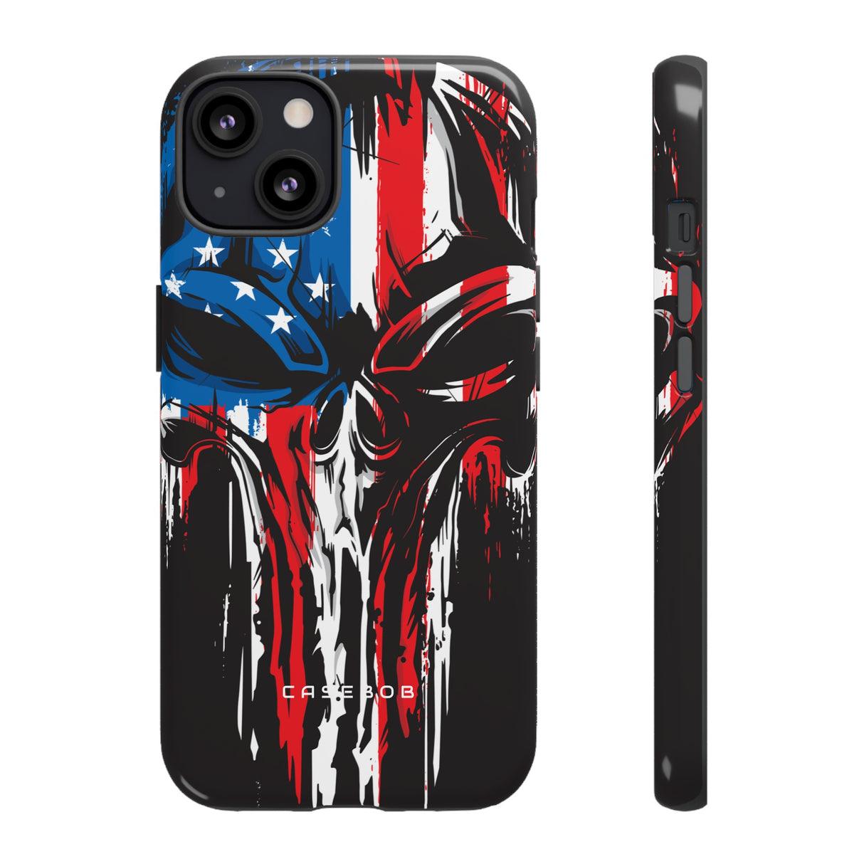 Military Grunge Skull Patriotic - Protective Phone Case