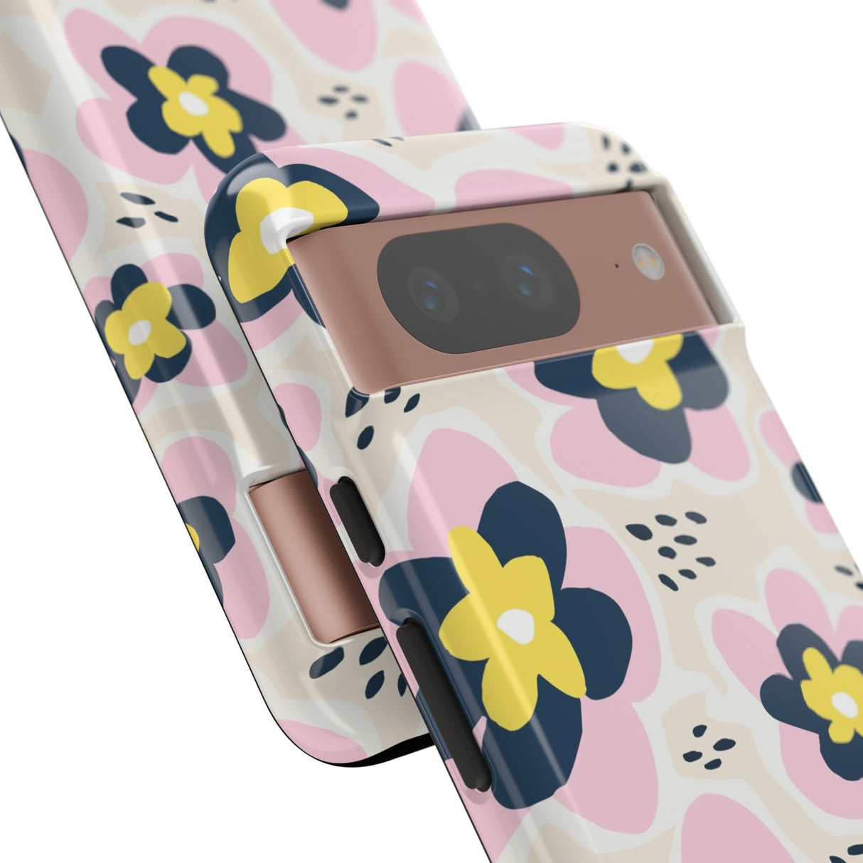 Pink Happy Flower - Protective Phone Case