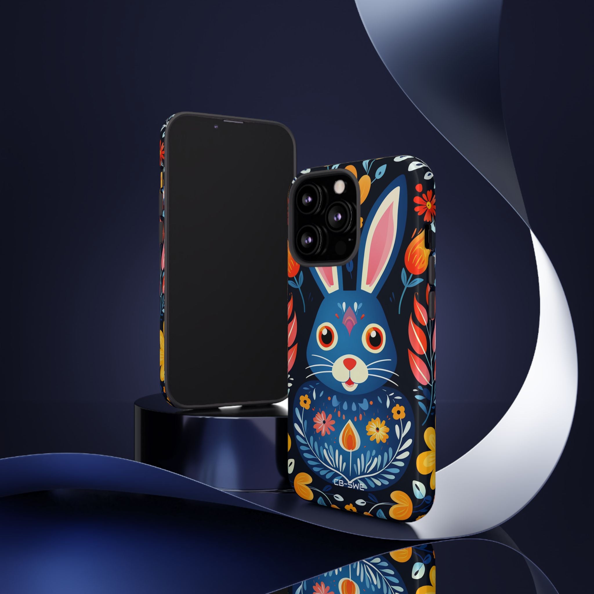Bunny Jumps Joyfully - iPhone Case
