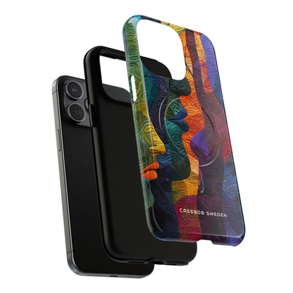 Harmonized Faces and Nature Fusion iPhone 15 | Tough+ Phone Case