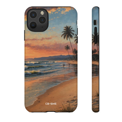 Golden Waves Embrace - iPhone Case