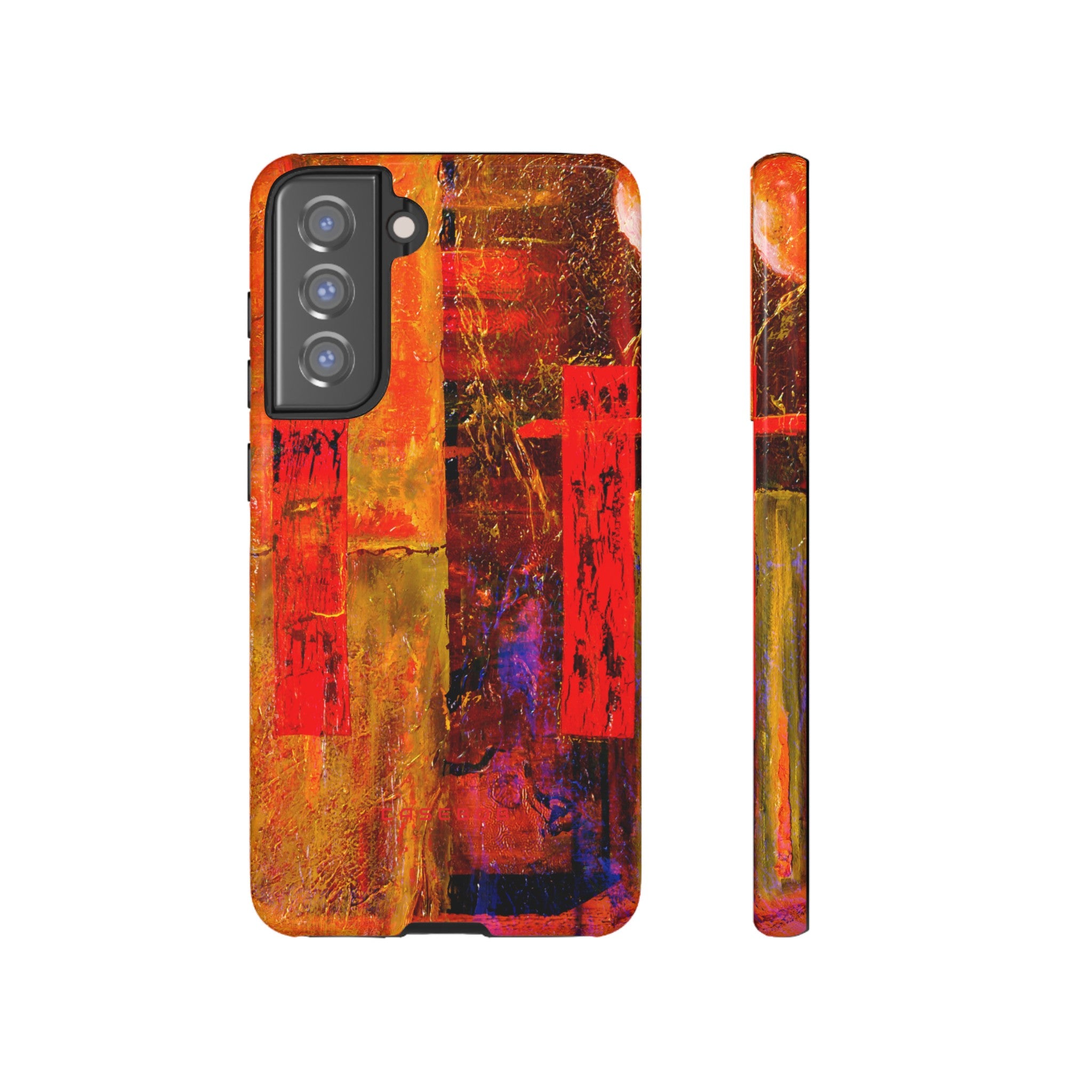 Red Oil Painting - Protective Phone Case