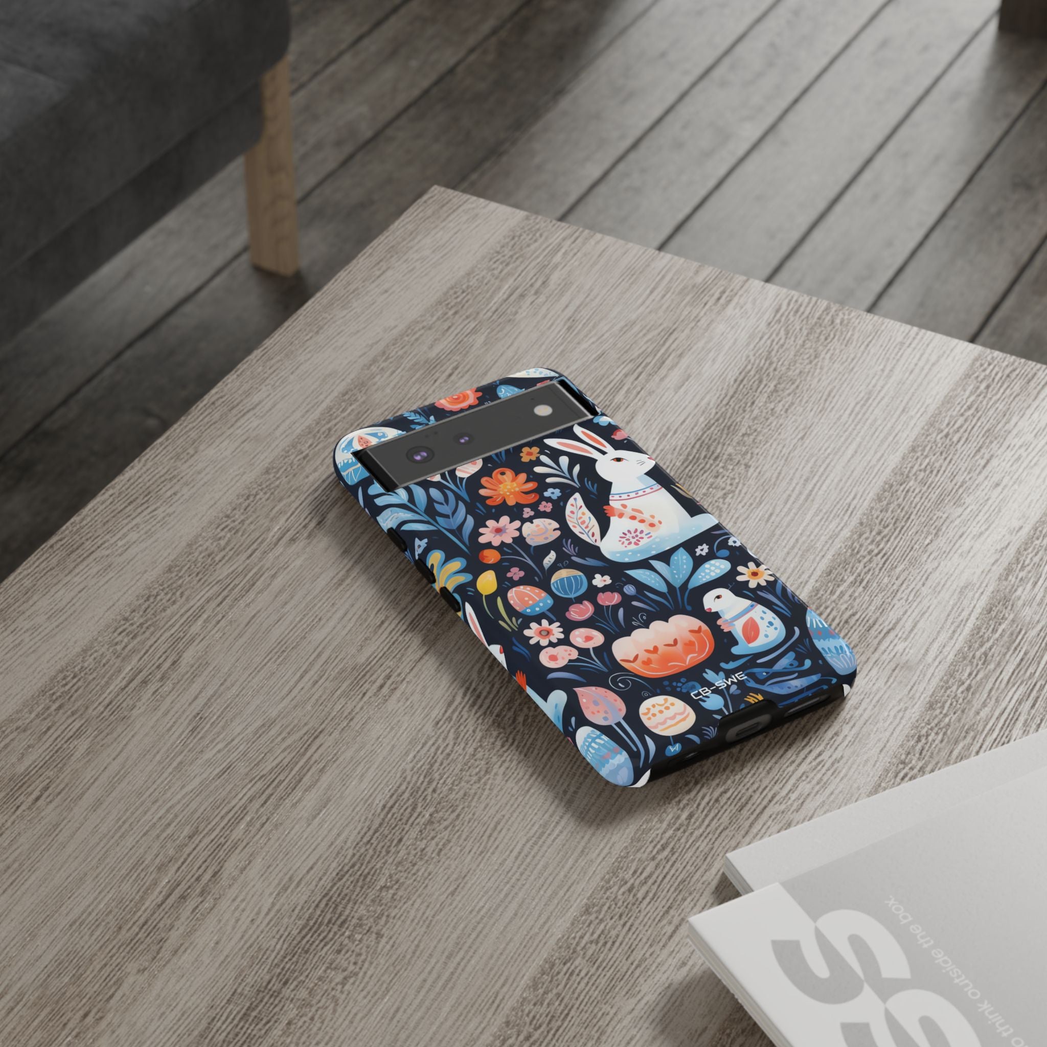 Bunnies Play Among Flowers - Google Pixel Case