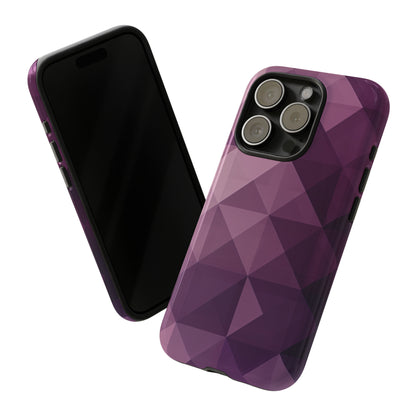 Purple Fade Squares - Protective Phone Case