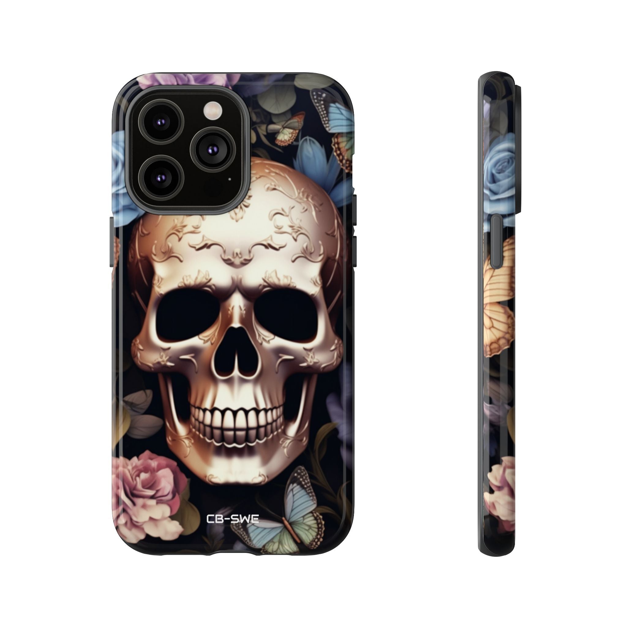 Skull Among Blossoms - iPhone Case