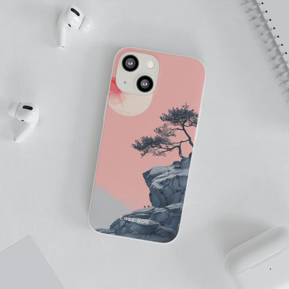 Crimson Moon Tree iPhone 13 mini Case - Soft