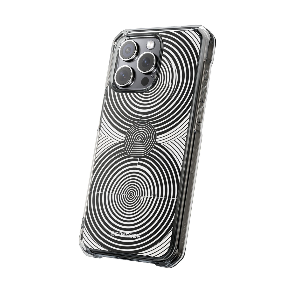 Hypnotic Geometry - Phone Case for iPhone (Clear Impact - Magnetic)