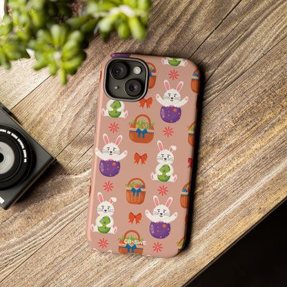 Bunnies Hold Eggs - iPhone Case