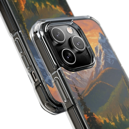 Mountain Reflections Glimmer iPhone Case - Impact