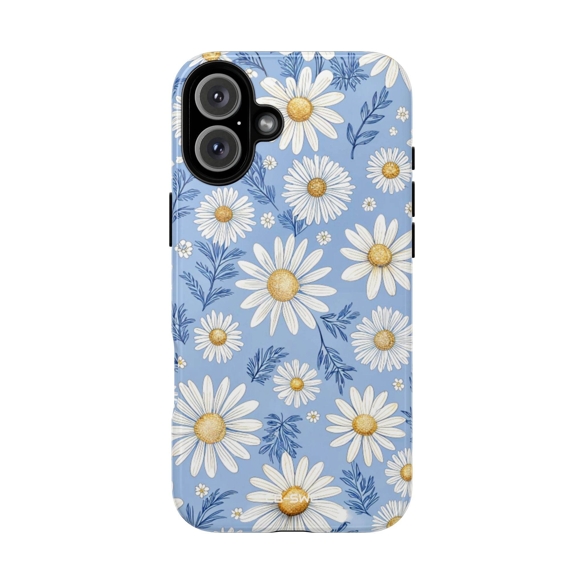 Daisies On Blue - iPhone Case